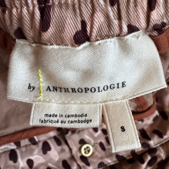 Anthropologie Isobel Cheetah Animal Print Pleated Wide Leg Pants Size Small EUC - Picture 13 of 16